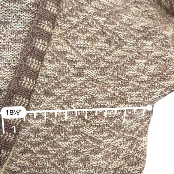 Vintage Nomadic Traders 100% wool cardigan sweater in brown and tan size small - Picture 9 of 9